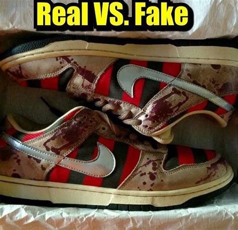 nike sb freddy krueger real vs fake|freddy krueger sb dunk scandal.